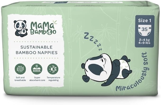 Mama Bamboo Soft Newborn Eco Sustainable Nappies