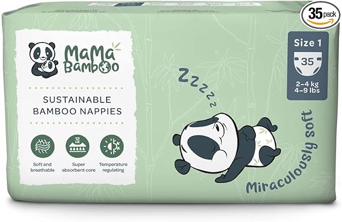 Mama Bamboo Soft Newborn Eco Sustainable Nappies