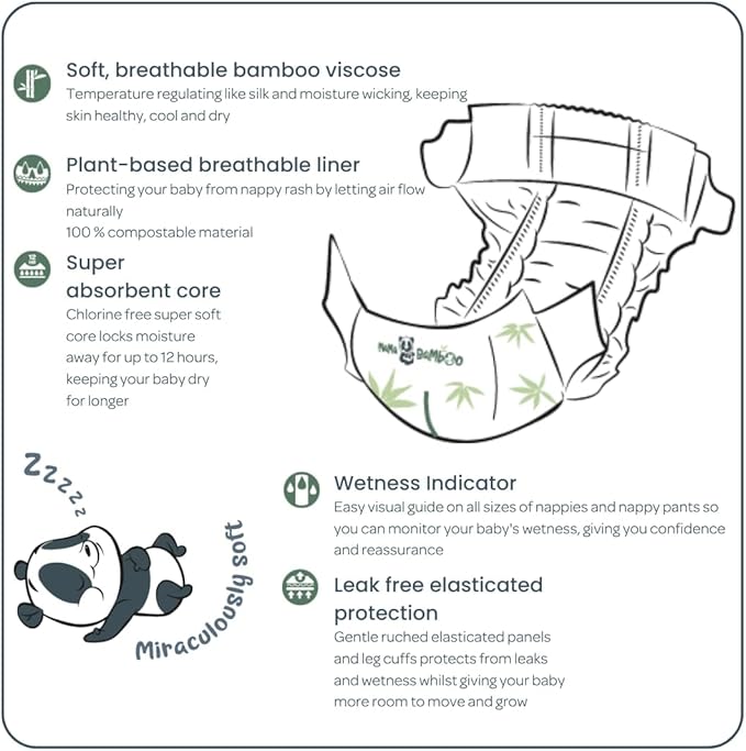 Mama Bamboo Soft Newborn Eco Sustainable Nappies
