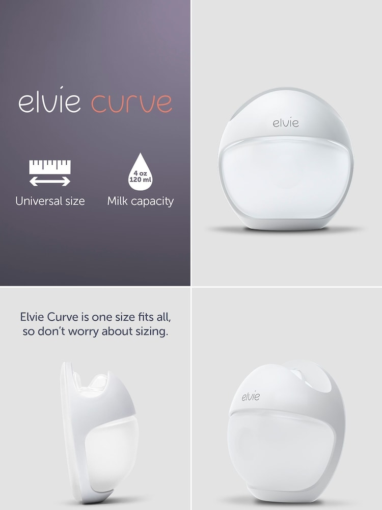 Elvie Curve Manual Portable Breast Pump